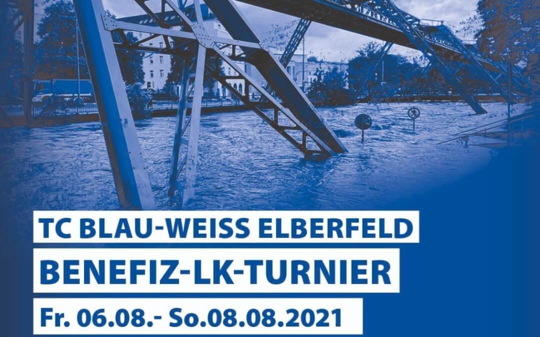 TC Blau-Weiss Elberfeld Benefizturnier für die Flutopfer Wir wollen helfen – und ihr könnt spielend dabei sein!
